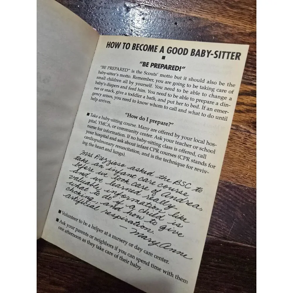 Vintage The Baby-sitters Guide to Baby-sitting